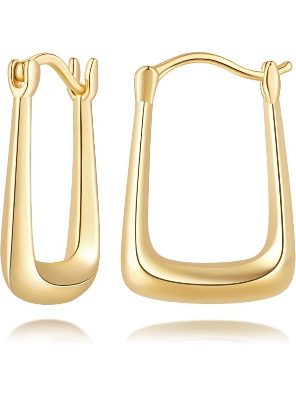 14K Gold Hoop Earrings for Women - Elegant 24mm Gold Hoops, Perfect Gift